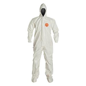 SL122TWH3X0006BN | Tychem 4000 Coverall Hood And Socks Boots Size 3X